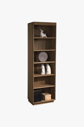 tömör tölgy polc 5 polcos égetett tölgy színű elegáns dizájn